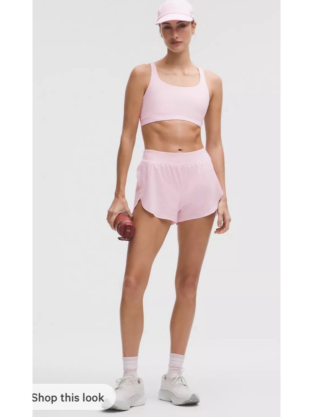 lululemon athletica Light Pink Athletic Running Shorts